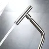 Kitchen Faucets Fashion Design Brushed Stainless Steel 360 Rotate Cold And Mixer Water Tap Single Hole