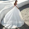 Abiti da sposa in raso con spalle scoperte con strascico staccabile Plus Size Sirena Abiti da sposa Con lacci sul retro Castiglia Abiti da sposa 326 326