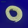 Icecap оптом Hiphop теннисная цепь 5 мм 6 мм 22 -дюймовый золото, покрытый серебристым покрытием.