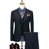 Мужские костюмы на заказ жених Свадебное платье Блейзер Брюки Бизнес Высококачественные классические брюки SA09-48999