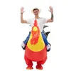 New Halloween Gallo Gonfiabile Costume Performance Walking Game Vestiti Puntelli Mascotte Bar Apertura Riunione annuale Decorazioni divertenti