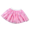 Spódnice 1-7y Baby Tutu spódnica moda dziewczyna drukuj Tutu Titule spódnica dla dziewcząt Rainbow Ceiks Kids Dance Tutus Tutus Girl Shiny Spódnica 230510