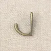 new Wholesale- Single Prong Hook Hanger Antique Bronze 3.4cm x 1.4cm for Clothes Coat Robe Purse Hat