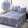 Bed Skirt Bed Dress Sets Lace Bed Sheet Pillow Cases 3 Pieces/Set Set For King/Queen Double Size Bed Top Fashion Flower Bedding Set 230510