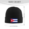 Beretten vlag van Cuba Bonnet Hat Break Men Women Mode Unisex volwassen Cubaanse patriottische Winter Warm Beanies Cap