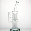 12 inch Double Tree Arm Perc Glass Water Bong Hookahs Female 14mm Smoking Pipes