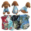 حيوانات ملابس الكلاب الأليفة الصيفية شجرة جوز الهند الأناناس لطيف هاواي شاطئ قميص بلوزة ملصقات الحيوانات الأليفة لوازم الحيوانات الأليفة