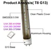 UV 390NM -405NM G13 BI -PIN T8 LED 검은 빛 튜브 글로우 바디 페인트 방 침실 파티 용품 무대 조명 형광 포스터 Crestech168