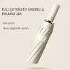 Guarda -chuvas 12 costelas guarda -chuva forte ampliar 108 cm de diâmetro automático UV Parasol Wind and Rain Resistance Bumbershoot 230510