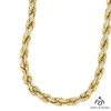 Groothandel 10k 14K 18K Gouden touwketting ketting ketting onderzocht Natuurlijke echte diamant 10 mm 18-26 inch 14k gouden diamanten touwketting