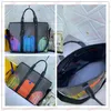 Weekend Tote Classic Black Print Laptop Bag Designer Pumpkin Element Bolso de compras de moda Bolsos de lujo con adornos y asa