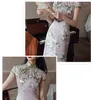 Ethnic Clothing Sheng Coco Plus Size Silk Oriental Dress Long Cheongsam Evening Chinese Style Sexy Traditional Qipao 4XL