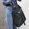 Kvällspåsar koreansk version av stor kapacitet tvättad denim canvas axel messenger väska litterär fritid retro bärbar dator handväska