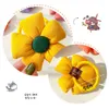 Haarschmuck CHIMERA 2 Stück Niedliches Gummiband Große Blumen Elastizität Krawatten Scrunchies Accessores für Mädchen Pferdeschwanzhalter Kopfschmuck