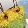 Kadın plaj çantaları tasarımcı rafia saman yaz moda çanta kanal çantası alışveriş çapraz vücut debriyaj omuz çantaları lüks el çantası bayan mm