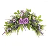 Fleurs décoratives arc de mariage butin floral artificiel pour linteau Rose marguerite porte couronne décoration de la maison