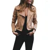 Rennjacken. Solide Bomberjacke Frauen Zipper Up Retro Mantel Frühling 2023 Herbst Langarm Basic Plus Size Short Biker Female