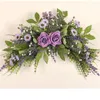 Fleurs décoratives arc de mariage butin floral artificiel pour linteau Rose marguerite porte couronne décoration de la maison