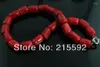 Chains Wonderful Red Coral Fashion Necklace Beaded Bridal Jewelry Party CN004