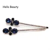 Hair Clips & Barrettes 1 Pair Korean Fashion Diamante Accessories Trendy Rhinestone Crystal Stone Luxury Bow Clip For Women