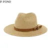 Wide Brim Hats Bucket Big Size 5960CM Panama Hat Summer Sun for Women Man Outdoor Beach Straw UV Protection Cap Chapeau Jazz Trilby 230509