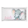 S Lvyziho Baby Girl Crib Anpassad namn Pink Elephant Baby Shower Gift 230510