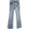 Женские джинсовые джинсы Джинсовые брюки для женских брюк для женского весеннего эластичного эластичного талию.