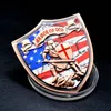 Armor of God EPH 6:10-18 Crusaders Red Cross Challenge Coin Shield Badge Lord Bible Praye Collectible Crafts Gifts