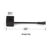 Smoking Pipes 144mm ebony square bottom pipe with slender extension rod