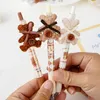 3st/Set Candy Plush Bear Gel Pen Rollerball Kawaii Neutral Pens for Kids Gift School Office Supplies Stationery