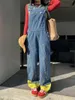 Dames jeans 2023 vintage denim overalls vrouwen zomer Koreaanse stijl broek losse wide been jumpsuits tide casual alle match plus size