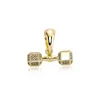 Collane con ciondolo Hip Hop 3A CZ Stone Paved Bling Iced Out Bilanciere Manubrio Pendenti Collana per uomo Donna GYM Rapper Gioielli GiftPendant