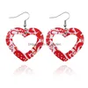 Charm Heart Hollow Pu Leather Red Angel Eicle oorbellen voor vrouwen Licht lichtgewicht statement mode sieraden cadeau drop levering dhgarden dhrie