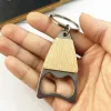 Abridor portátil de garrafa pequena com alça de madeira vinícola de cerveja de vidro de vidro de vidro Bottle Chain Key para barra de cozinha em casa LX4078