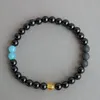 Tennis Bracelets Black Onyx Beaded Bracelet Man 6mm Energy Stones Healing Jewelry Gift For Boyfriend