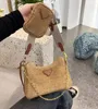 Designer Bag Re-Edition 2005 Straw Shopping Fashion Luxury Ladies Handbag Shoulder Crossbody Beach Bag Summer Travel Woven Bag Purse