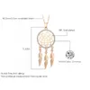 Pendant Necklaces Ethnic Feather Women's Necklace Dream Catcher Silver Plated Sweater Chain Bohemia Long For Female 2023