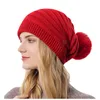 Bonnets Beanie / Skull Caps Chapeaux Tricotés Pour Femmes Peut Accrocher Des Masques En Plein Air Chaud Chapeau D'hiver En Laine Pour Femme Casual Solide Femmes Présent 2023Beanie