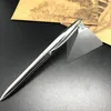 Parlak şerit metal üçgen taban masa / masa tükenmez kalem finans bankacılığı magmetik tutucu hediye seti