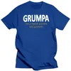 T-shirts pour hommes Grumpa comme un grand-père ordinaire seulement Grumpier chemise noire fête des pères