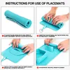 Portable Pet Bowl Collapsible Silicone Dog Bowl & Cat Travel Bowl Water & Food Bowl Foldable Double Traveling Dog Water Bowls Pet Feeding Bowl Spill-Proof Placemat