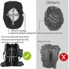 Ryggsäck förpackar vattentät ryggsäck reflekterande regnrock med handtag 15L-65L ryggsäck täcke uppdaterad korspänne vandring camping cykling p230510