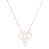 Pendant Necklaces TDIYJ Unique Geometric Origami Elephant Necklace Simple Animal As Women Kids & Pendants Jewelry