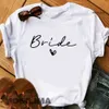 Kvinnors tshirt kvinnor team brud Bachelorette Party Dusch Hen Bridesmaid Girls Wedding Woman Tops Tees 230510