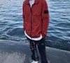 Lightning Tasarımcı Rozeti Taşları Adası Pusula Ceket Gömlekleri Suya Dayanıklı Metal Skin Ceket Naylon Balıkçı Dağcılık Giyim Tasarımcısı Siyah Katlar Erkek Moda