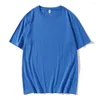 Männer T-shirts 2023 Sommer Mode Lila Farbe Hemd Männer Casual Hip Hop Kurzarm Rundhals Baumwolle T-Shirt