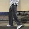 Herenjeans 2023 Nieuwe Koreaanse mode losse jeans klassieker rechte baggy brede poot broek street hiphop broek 3xl zwart grijs blauw z0508
