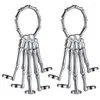 Bangle 2023 Barcelet Halloween Party Skeleton Hand с кольцевым металлическим пальцем оптом для мужчин и женщин