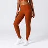 Pantalon actif X-HERR côtelé taille haute femme Yoga Leggings doux et extensible sport course à pied vêtements de sport à l'extérieur