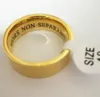 Högkvalitativ rostfritt stål 14 graders skotsk rite yod ring guld silver frimurer signa ringar inuti graver